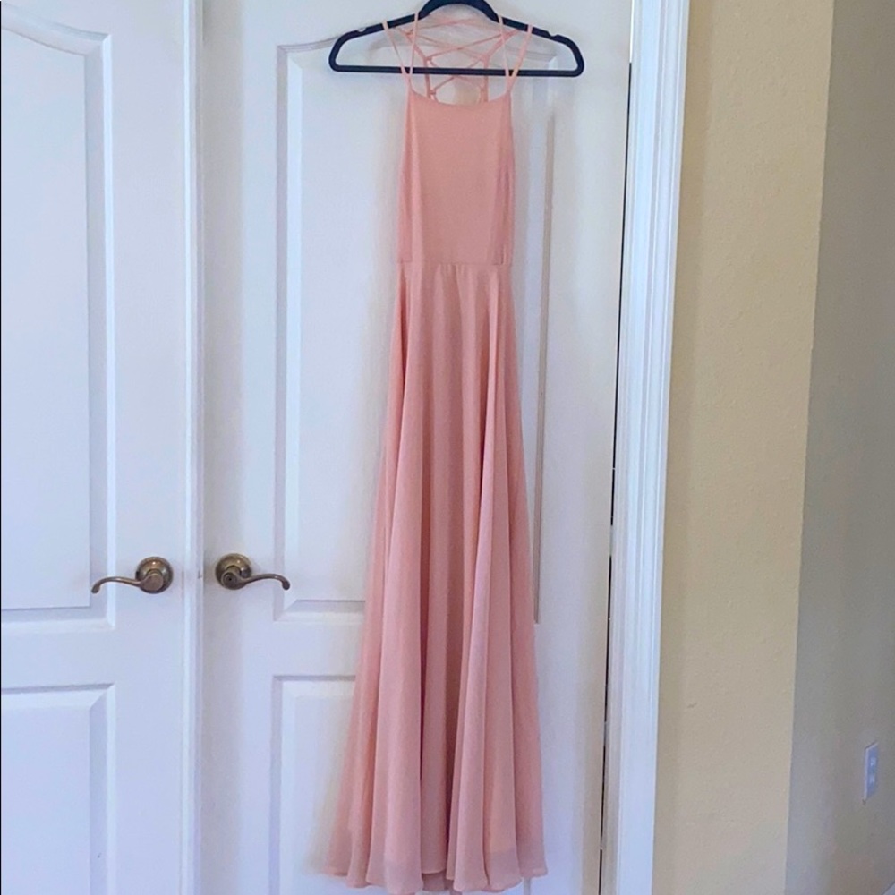 Blush Pink Maxi Dress / Women’s Special Occasion